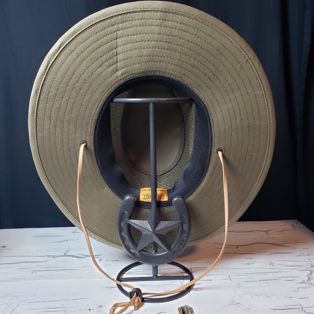 Goldcoast Sunwear 'Stream' Pike Crown Mesh Safari Hat in OD Green - One Size - Picture 7 of 16